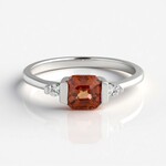 Anello in argento con Zircone Rosa