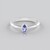 Anello in argento con Tanzanite