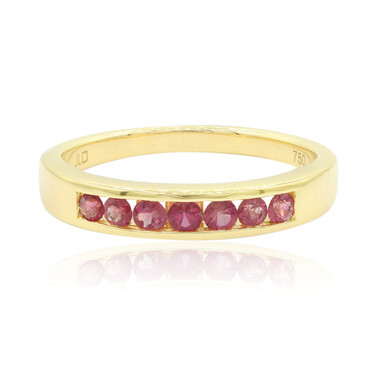 Roter Beryll-Goldring