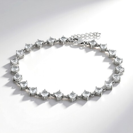 Bracciale in argento con Topazio Bianco