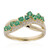 Gouden ring met AAA Zambia smaragden (CIRARI)