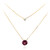 Collana in oro con Granato Magenta (de Melo Gold)