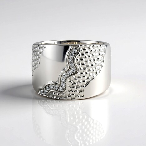 Anello in argento con Zircone (SAELOCANA)