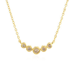I3 Champagner-Brillant-Silbercollier