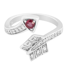 Anello in argento con Rubino del Madagascar