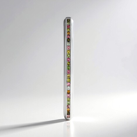 Ciondolo in argento con Tormalina (MONOSONO COLLECTION)