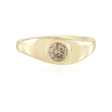 Gouden ring met een I2 Champagne Diamant
