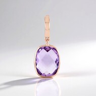 Lavendel-Amethyst-Silberanhänger