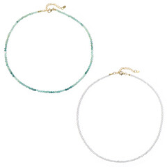 Zilveren halsketting met Grandidierieten