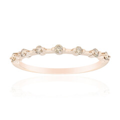 9K SI1 Argyle Rose De France Diamond Gold Ring