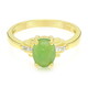 Bague en argent et Chrysoprase impériale