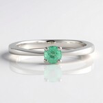 Anello in argento con Smeraldo Colombiano