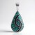 Ciondolo in argento con Turchese Mohave Blu Rame Kingman (Jones Lee)