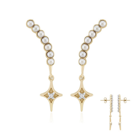 Silver Freshwater Pearl Silver Earrings