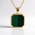 Collier en argent et Malachite