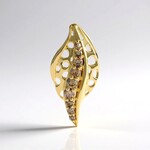 Pendentif en or et Diamant champagne I2 (Ornaments by de Melo)