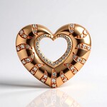 Pendentif en or et Diamant rose de France SI1 d'Argyle  (Annette)