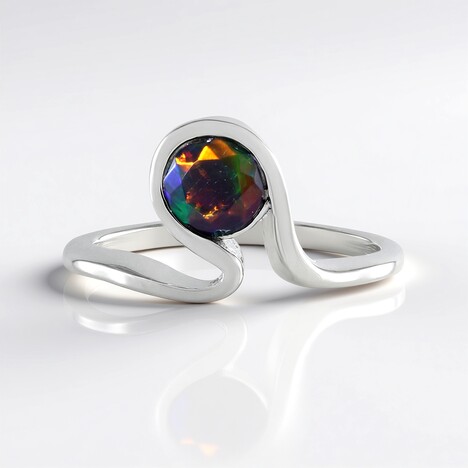 Anello in argento con Opale Mezezo (de Melo Essence)