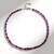 Collana in argento con Zaffiro Rosa del Madagascar