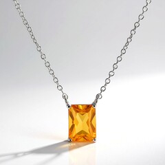 Collana in argento con Citrino