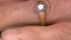 Gouden ring met een I1 Champagne diamant  (de Melo Gold)