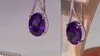 Pendientes en plata con Amatista de Zambia