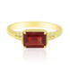 Roter Tibetanit-Goldring (Adela Gold)