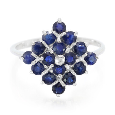 Anello in argento con Zaffiro Blu