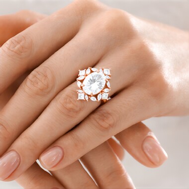 Anello in argento con Topazio Bianco