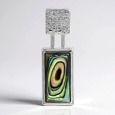 Colgante en plata con Concha de Abalone (MONOSONO COLLECTION)