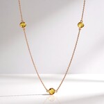 Collana in argento con Citrino Brandy (Adela Silber)