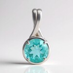 Ciondolo in argento con Fluorite Braldu (Pallanova)