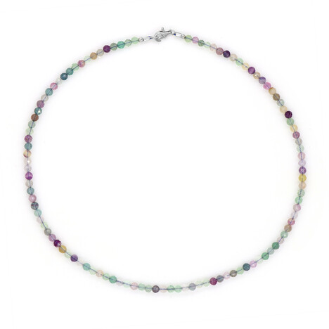 Collana in argento con Fluorite