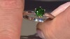 Bague en argent et Diopside de Russie