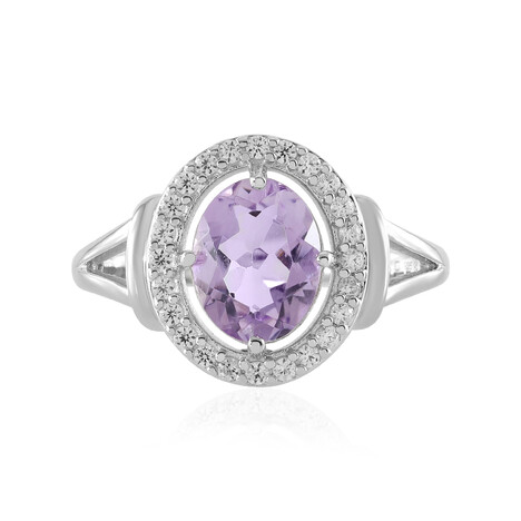 Lavendel-Amethyst-Silberring