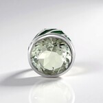 Ciondolo in argento con Ametista Verde (MONOSONO COLLECTION)