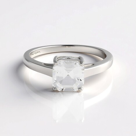 Anello in argento con Petalite
