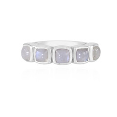 Zilveren ring met Blauwe Maanstenen