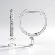 Zirkon-Silberohrringe