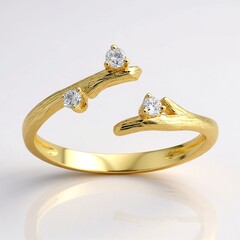 Anello in oro con Diamante SI2 (H) (CIRARI)