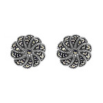 Markasit-Silberohrringe