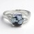 Anello in argento con Ossidiana Fiocco di Neve