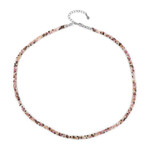 Collana in argento con Tormalina Rosa Brasiliana