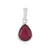 Bemainty Ruby Silver Pendant