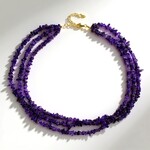 Collana in argento con Ametista Zambiana