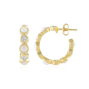 Welo Opal Silver Earrings