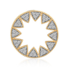 9K SI1 (G) Diamond Gold Pendant (Annette)