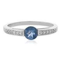 Anello in argento con Fluorite Cangiante
