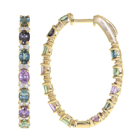 Pendientes en oro con Zafiro (CIRARI)