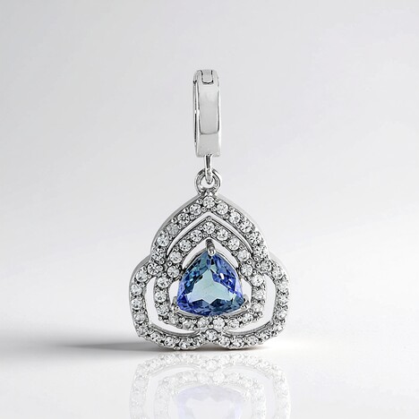 Ciondolo in argento con Tanzanite (non riscaldata)